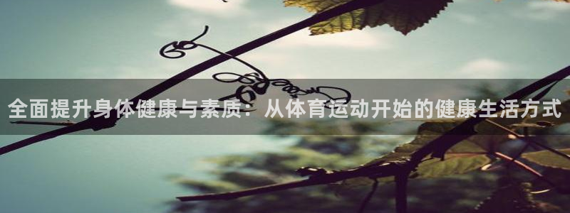 杏悦24开户：全面提升身体健康与素质：从体育运动开始的健康生活方式