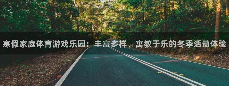 杏悦2体育注册登录入口：寒假家庭体育游戏乐园：丰富多样、寓教于乐的冬季活动体验