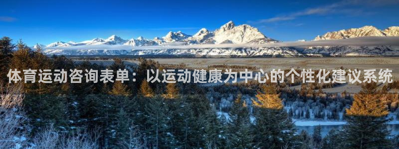 杏悦2体育代理申请流程：体育运动咨询表单：以运动健康为中心的个性化建议系统